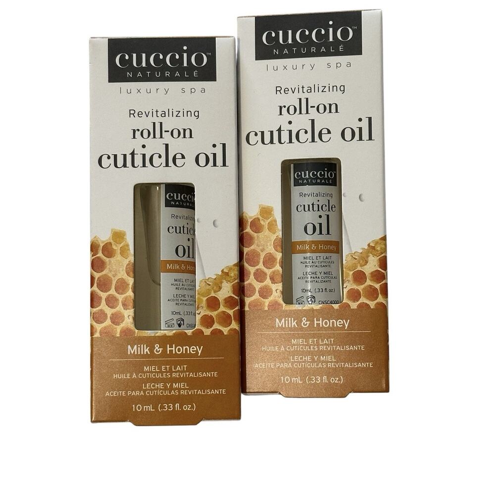 Cuccio 2x Naturale Revitalizing Roll-On Cuticle Oil Milk & Honey 10 ml/.33 fl oz
